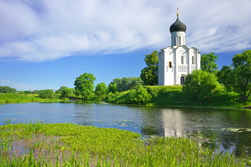 Church of the Intercession on the Nerl. Russia, the village Bogolyubovo.