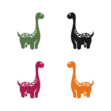 dinosaur logo on white background