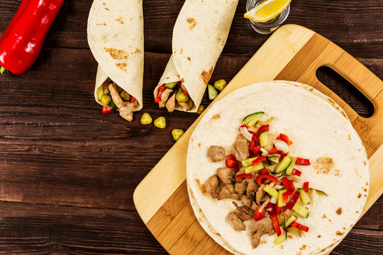 Mexican tortila wrap