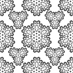Obraz premium seamless geometric ornament carved