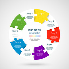 Vector infographic template