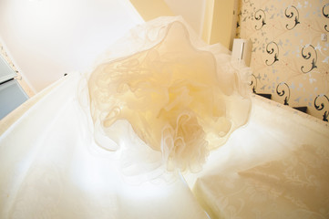 Wedding Dress on Curtain