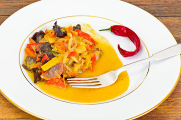 Bean Sprouts with Bell Peppers, Mushrooms Mun, Onions, Bamboo Sh