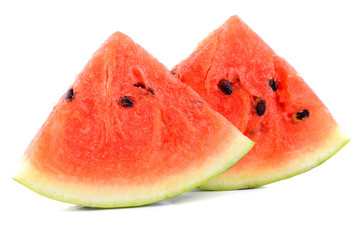 Watermelon slices  on white background