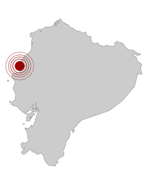Erdbeben vor Ecuador (16. April 2016)