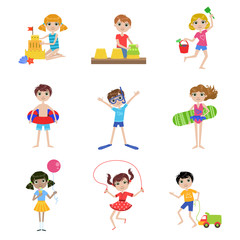 Kids On Summer Vacation Set