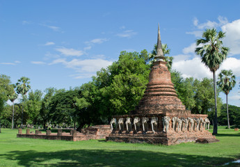 Ancient city in historic national park in Sukhothai province of