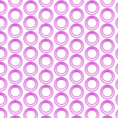 Fototapeta na wymiar Pink ring seamless pattern