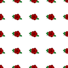 Background rose red white