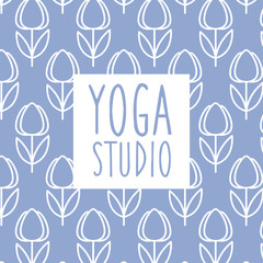 Text Yoga Studio Design Card