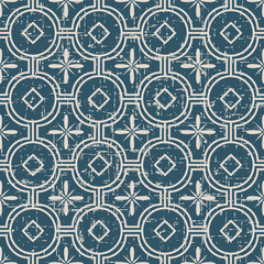 Seamless worn out antique background 180_round cross flower line