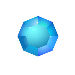 Gem icon on a white background.