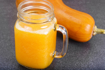 Fresh Tasty Vitamin Pumpkin Smoothie
