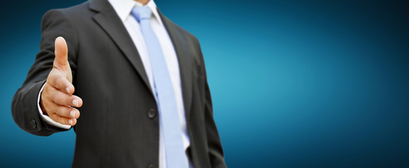 Businessman handshake
