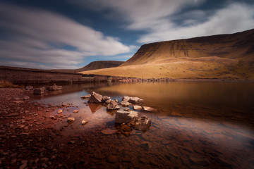 Llyn y Fan Fach Mountain
Part of the Brecon Beacons in South Wales, near the village of Llanddeusant, the Welsh name means 'Lake of the small beacon hill'
