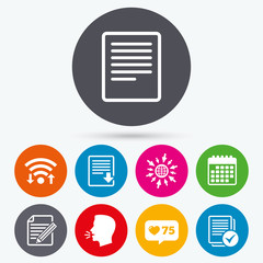 Document icons. Download file and checkbox.