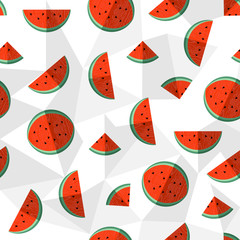 Watermelon summer background healthy fruit design