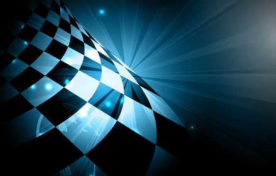 Racing square background, vector illustration abstraction in racing car track