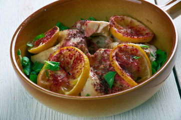 Sumac Chicken .Persian cuisine