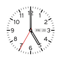 Obraz na płótnie Canvas Clock. Classic dial