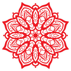 Mandala. Ethnic decorative element. Hand drawn background. Islam, Arabic, Indian, ottoman motifs.
