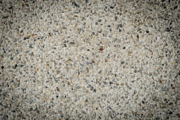 Cement with small gravel texture