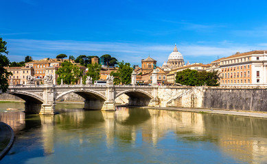 Vittorio Emanuele II bridge in Rome