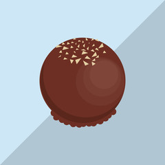 colorful chocolate design, vector illustration, sweet and delicious