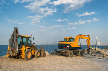 Obraz premium Construction machinery