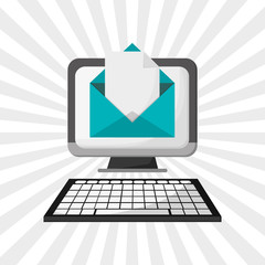 Flat illustration about computer design 