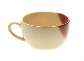 yellow Cup isolated on white background