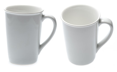 White Cup isolated on white background