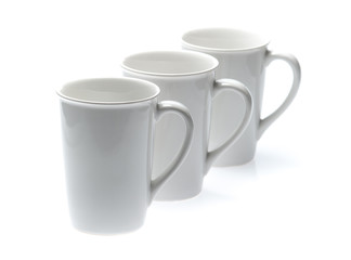 White Cup isolated on white background