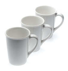 White Cup isolated on white background