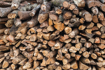 The fire wood material background