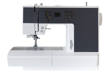 sewing machine isolated on a white background