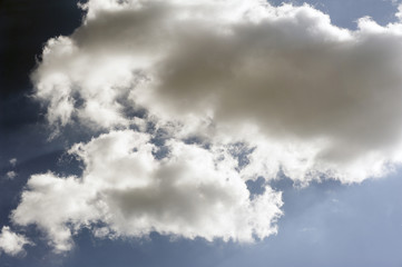 Background of blue sky and white clouds