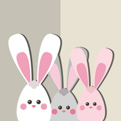 Flat illustration about happy easter design 