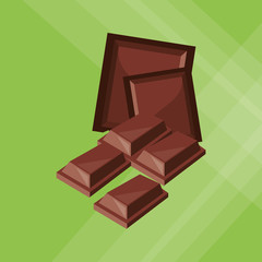 Flat illustration about chocolate design , sweet and delicious