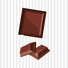 Flat illustration about chocolate design , sweet and delicious