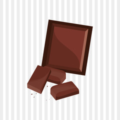Flat illustration about chocolate design , sweet and delicious