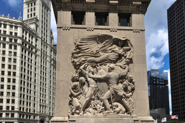 Bas-relief sculpture in Chicago
