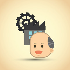 Flat illustration about businesspeople design , vector cartoon