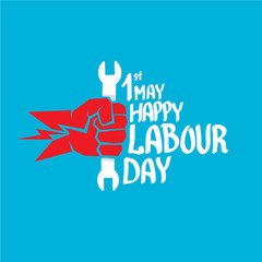 1 may - labour day. vector labour day poster