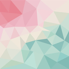 Pastel polygon background vector