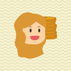 Flat illustration about businesspeople design , vector cartoon