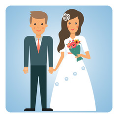 Illustration of the wedding