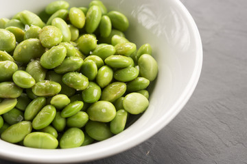 Edamame with sea salt & soy 
