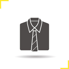 Shirt and tie icon