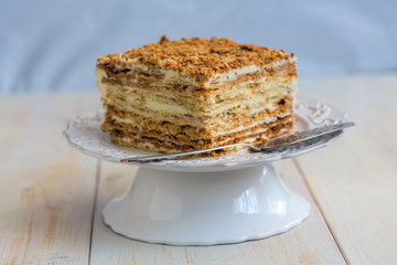 Cake of puff pastry.